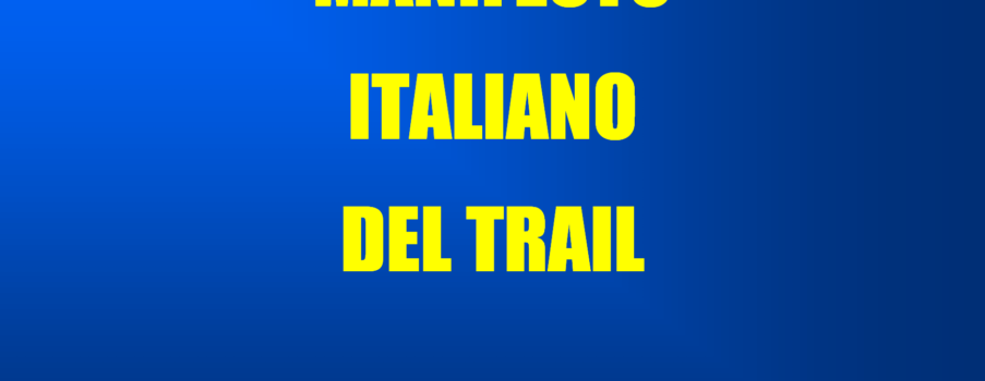 Manifesto Italiano del Trail 2008